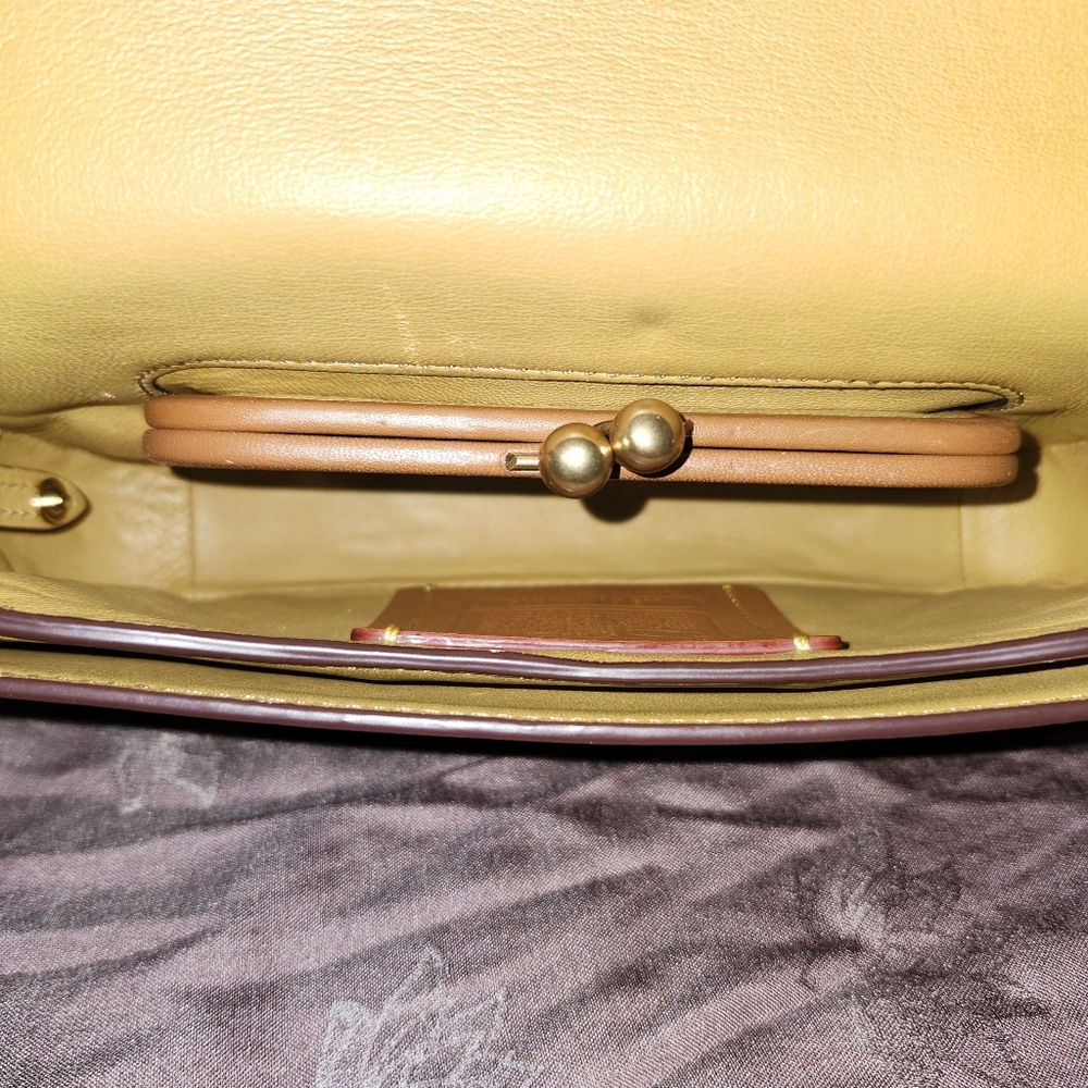COACH Dinky 1941 Cornflower Blue Glove Tanned Leather Crossbody - Picture 8 of 12